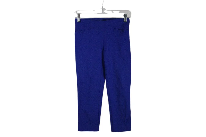 APT.9 Brynn Cobalt Blue Stretch Capri Pant | 2 Petite Lightweight Jogger Pants