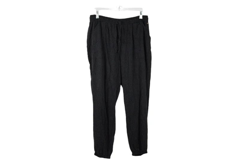 Victoria's Secret PINK Black Jogger Pant | L Relaxed Lounge Trousers