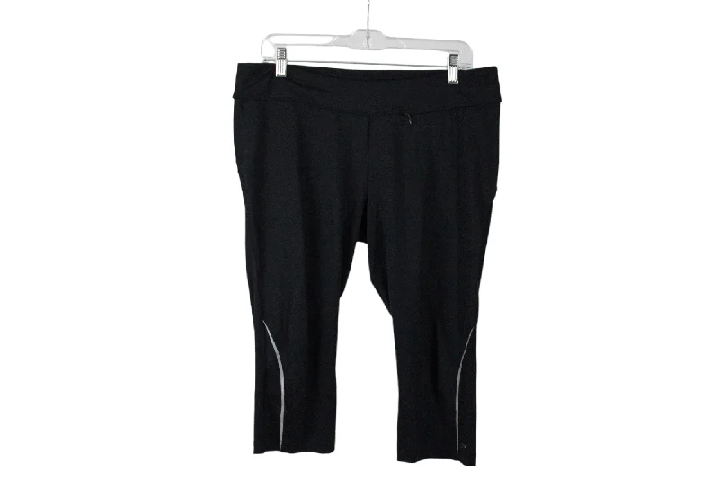 Champion Black Capri Pants | L Stylish Paperbag Waist Pants