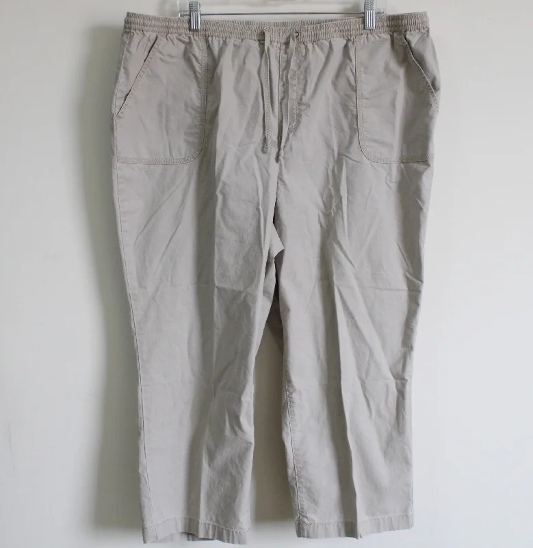 L.L. Bean Classic Fit Tan Pants | 20W Trendy Tapered Pants