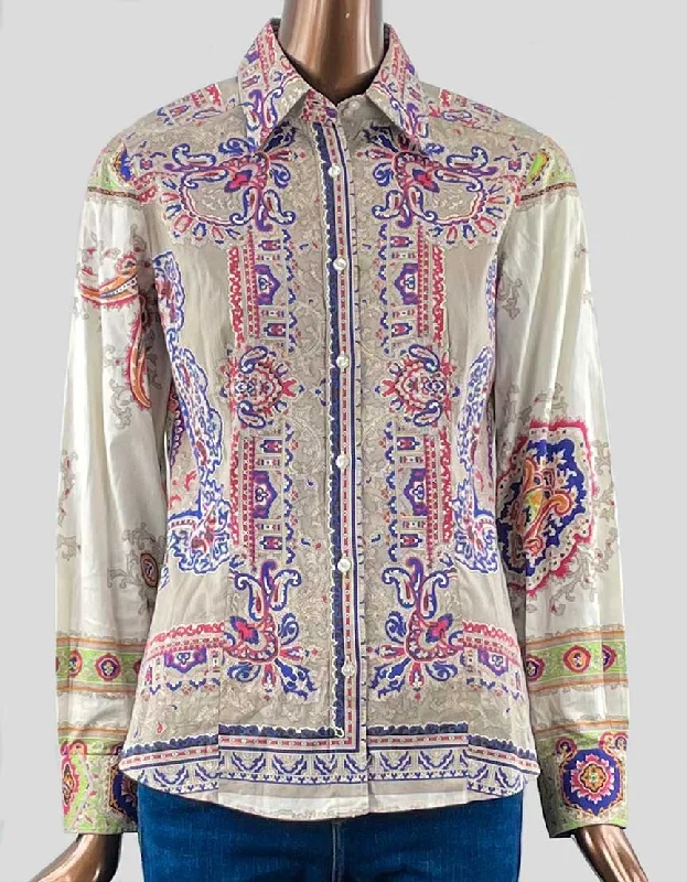 ETRO Long Sleeve Blouse - 6 US | 42 IT Bell Sleeve Blouse