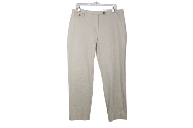 Jones New York Stretch Tan Ankle Pants | 14 Cozy Lounge Pants