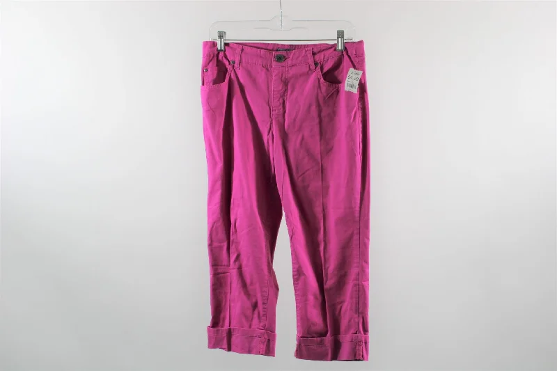 Bandolino Mandie Fit Pink Capri Pants | Size 6 Modern Stretch Trousers