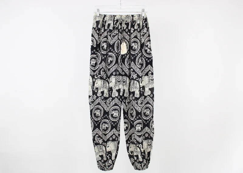 Black Elephant Pants | S Cozy Fitted Pants