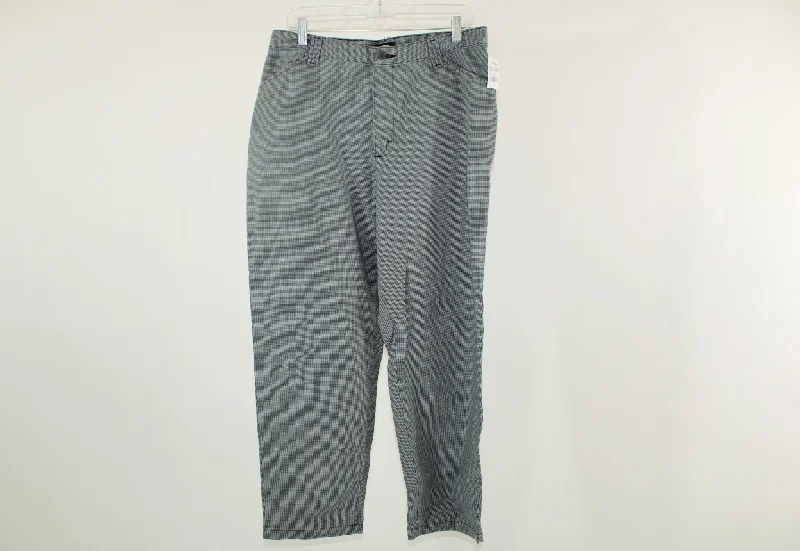 Lee Riders Casuals Gray/Black Pants | Size 14 Soft Stretch Leggings