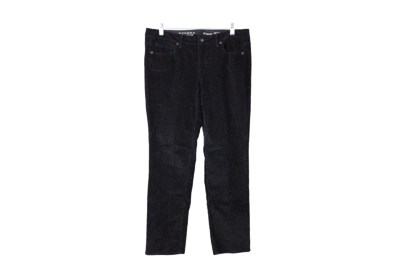 Sonoma Straight Black Corduroy Pants | 10 Petite Lightweight Jogger Pants