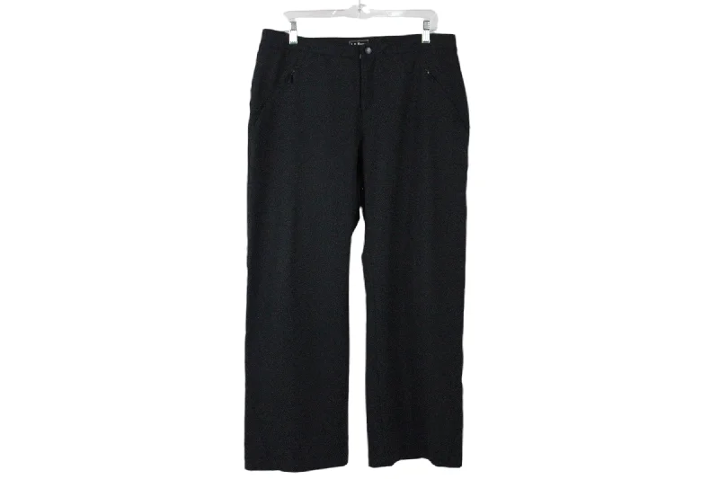 L.L. Bean Black Pant |14 Petite Casual Track Pants