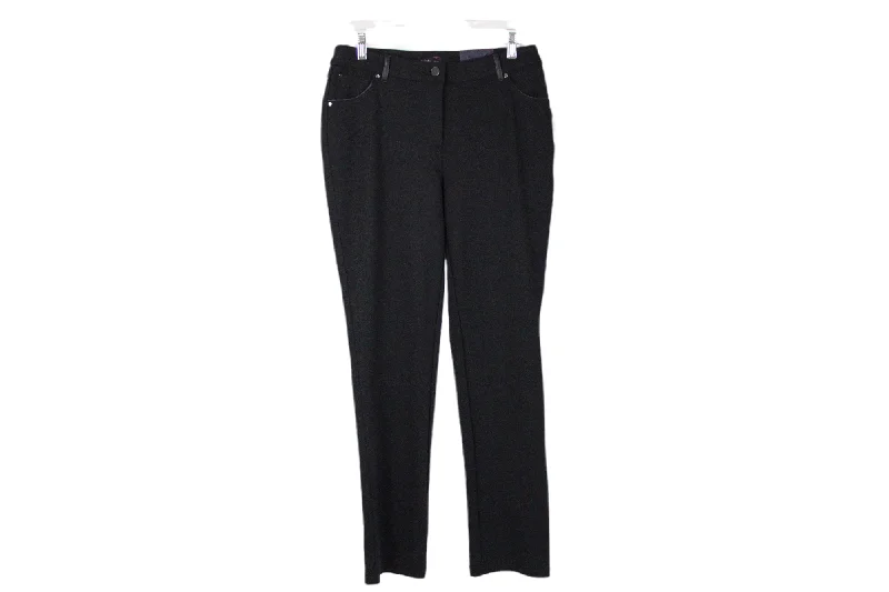 NEW Rafaella Classic Black Straight Leg Pant | 8 Modern Stretch Trousers