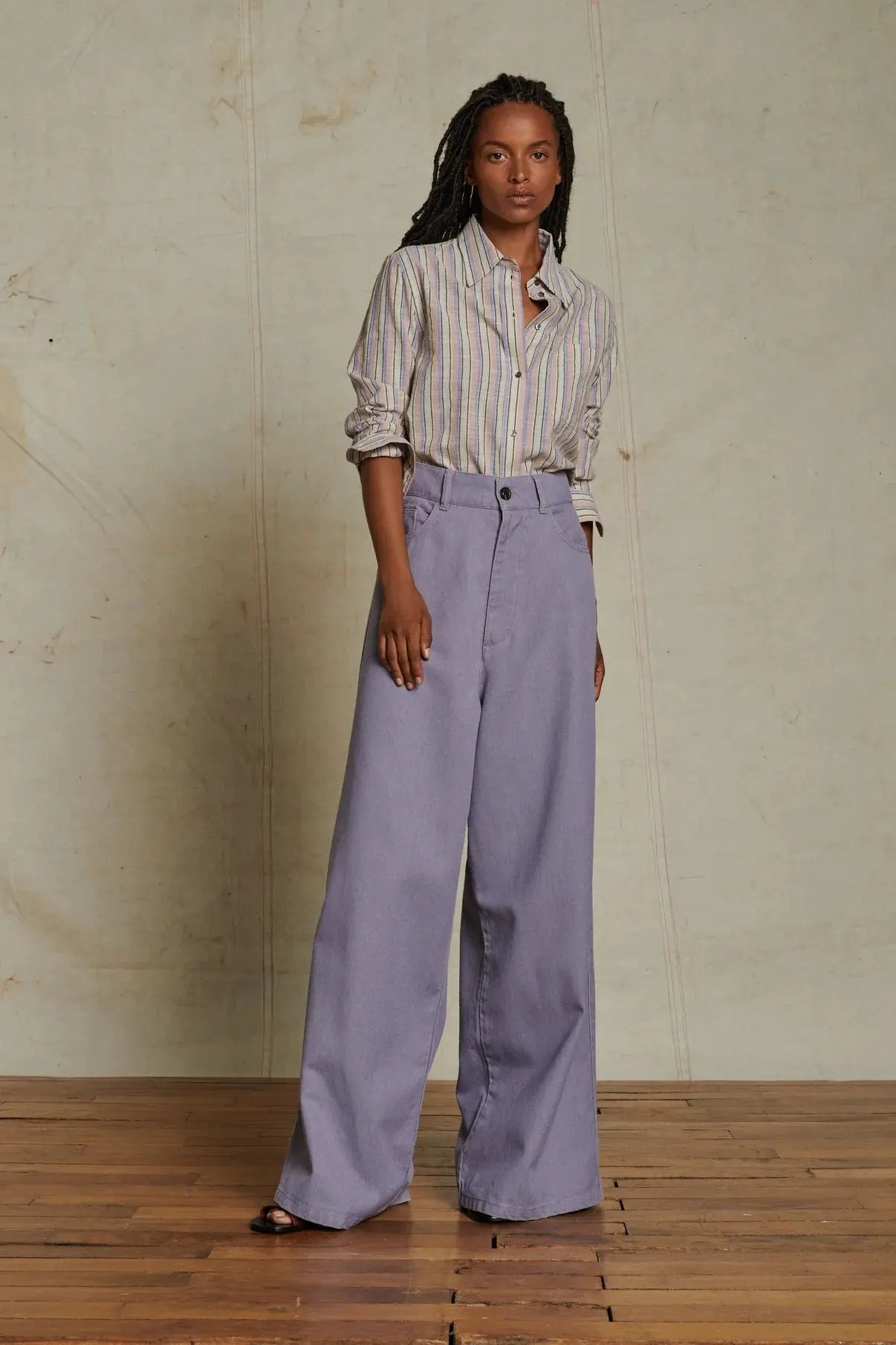 Alexis Pants Parme Elegant High-Waist Pants