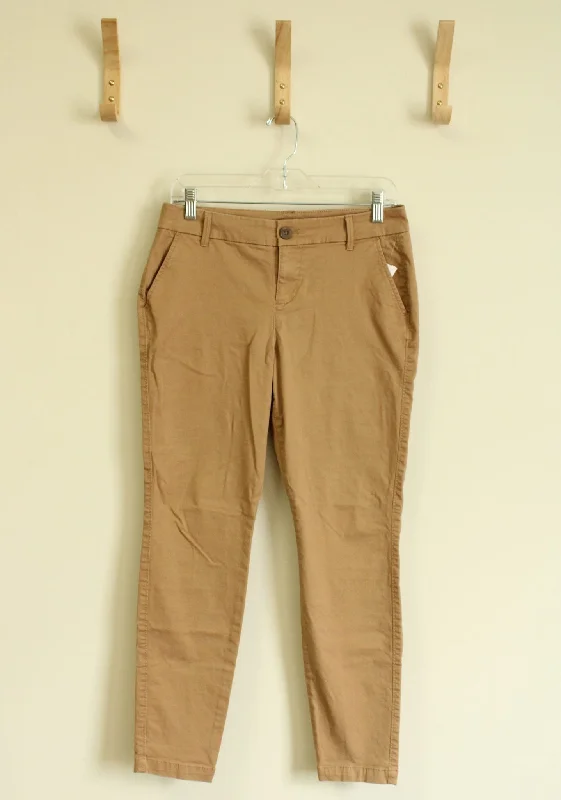 Old Navy Skinny Brown Khaki Pants | Size 2 Short Cozy Lounge Pants