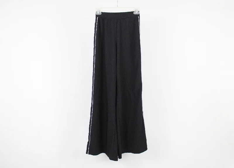 Charlotte Russe Black Flowy Wide Cut Pants | XS Relaxed Casual Leggings