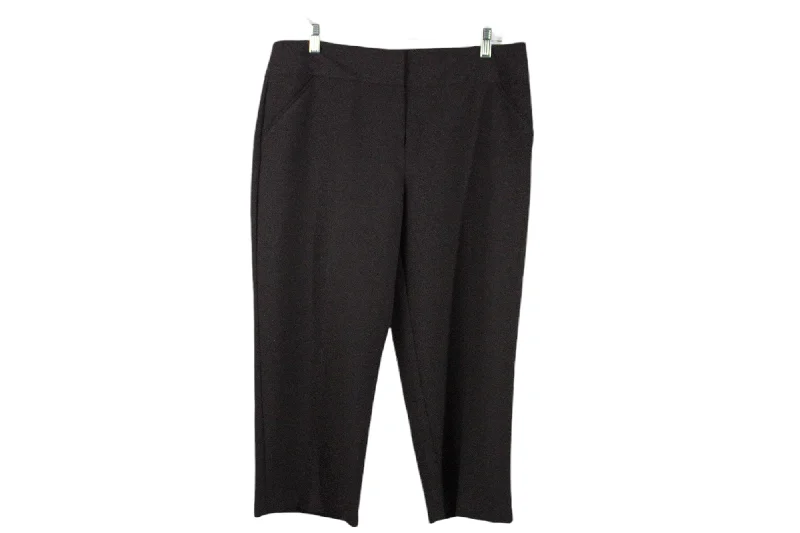 Nicole Miller Brown Capri Pant | 12 Casual Lounge Pants