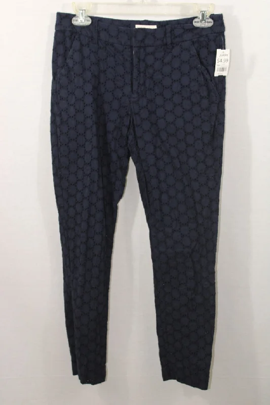 Merona Blue Eyelet Pants | Size 2 Casual Drawstring Pants