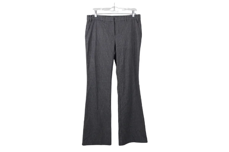 Worthington Low Rise Slim Fit Gray Pinstripe Pants | 8 Stylish Harem Pants