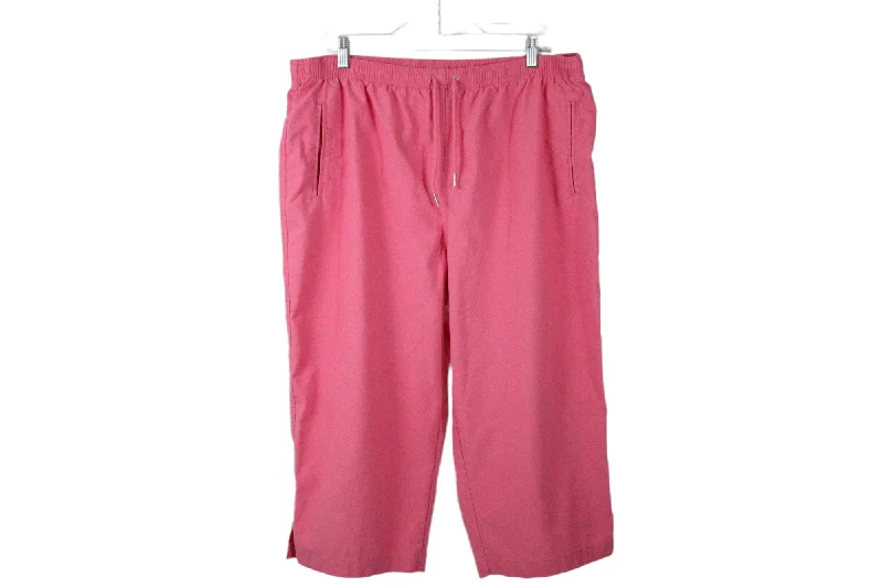 Hasting & Smith Pink Capri Pants | XL Relaxed Fit Trousers