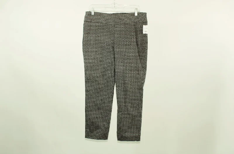 Christopher & Banks Signature Slimming Patterned Pants | Size 10 Warm Wool Trousers