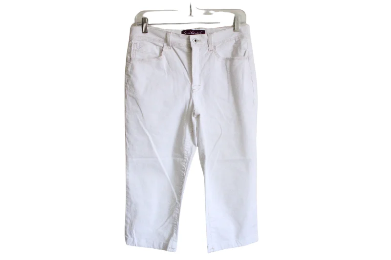 Gloria Vanderbilt White Capri Pants | 6 Comfortable Denim Trousers