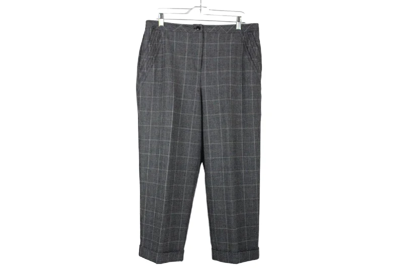 Sag Harbor Black Plaid Pants | 14 Relaxed High-Waist Trousers