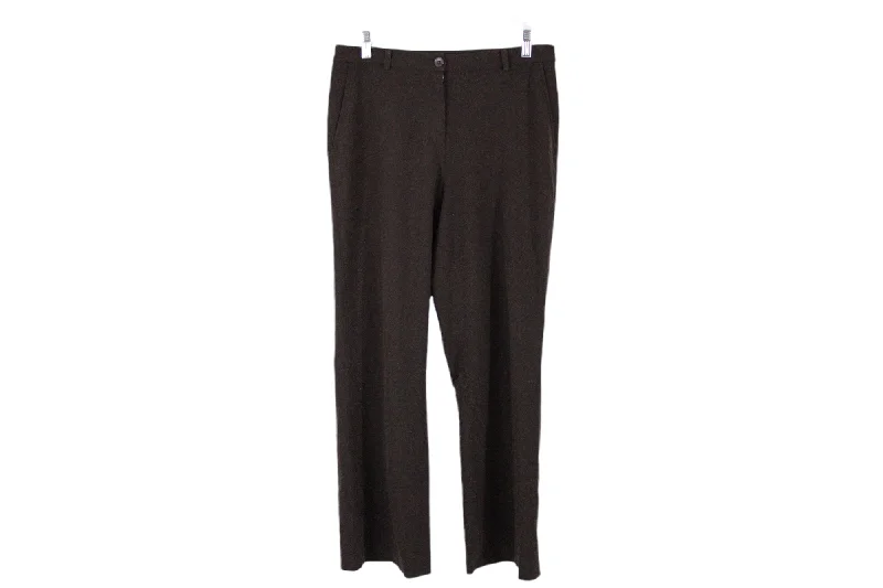 Josephine Chaus Brown Pants | 10 Petite Relaxed Linen Pants