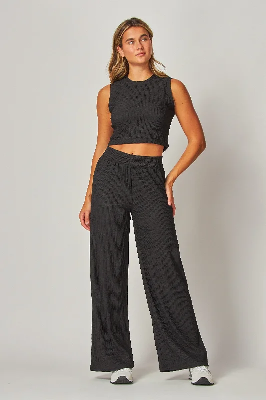 Echo Textured Wide Leg Pant- 3 Colors! Comfortable Cargo Pants