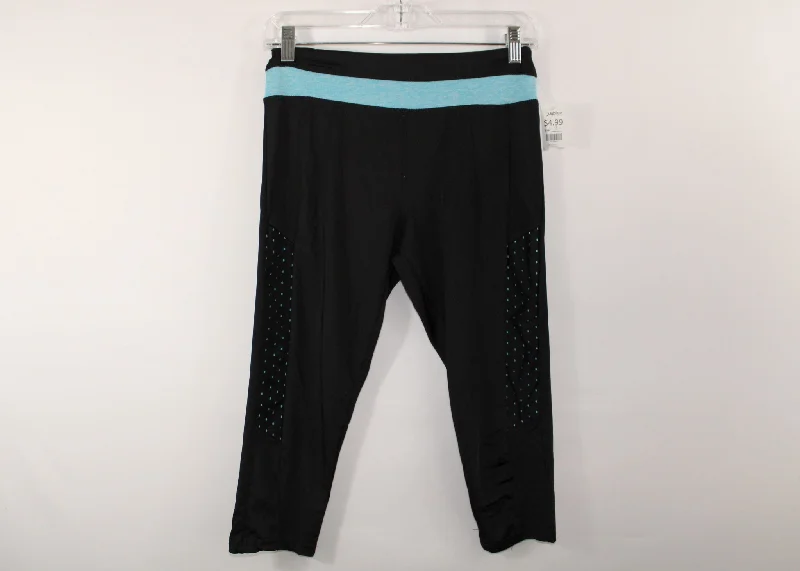 GameTime Black & Blue Capri Athletic Pants | Size 4 Soft Wool Pants