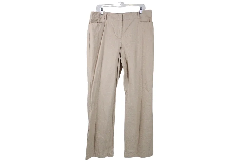 Talbots Curvy Tan Cotton Pant | 14 Lightweight Jogger Pants