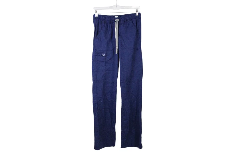 WonderWink Blue Scrub Pants | XS Slim Fit Casual Pants