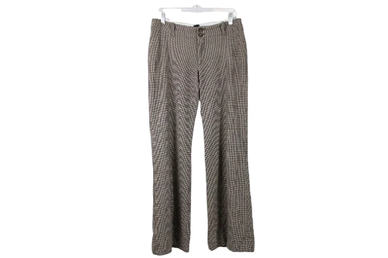 Banana Republic Hounds Tooth Brown Pant | 6 Casual Skinny Fit Pants