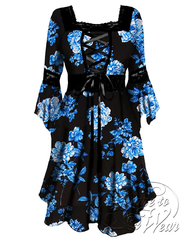 Renaissance Dress in Wedgewood