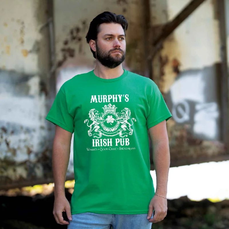 Personalized Irish Pub T-Shirt Thin T-Shirt Open Front Quick Dry