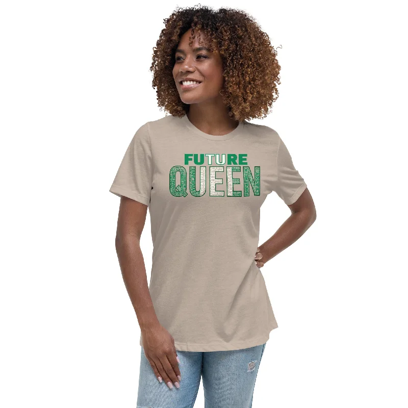 FUTURE QUEEN Nigerian Inspired Women's Relaxed T-Shirt Terry Blend Velvet Blend Canvas Blend