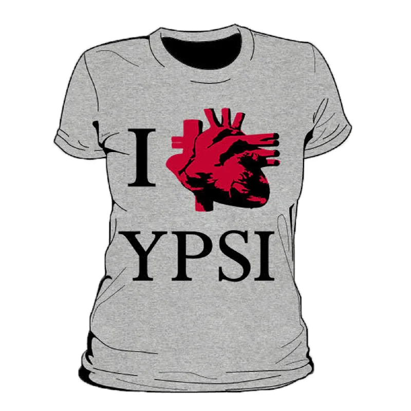 I Real Heart Ypsi Women's T-Shirt Modern Contemporary Chic