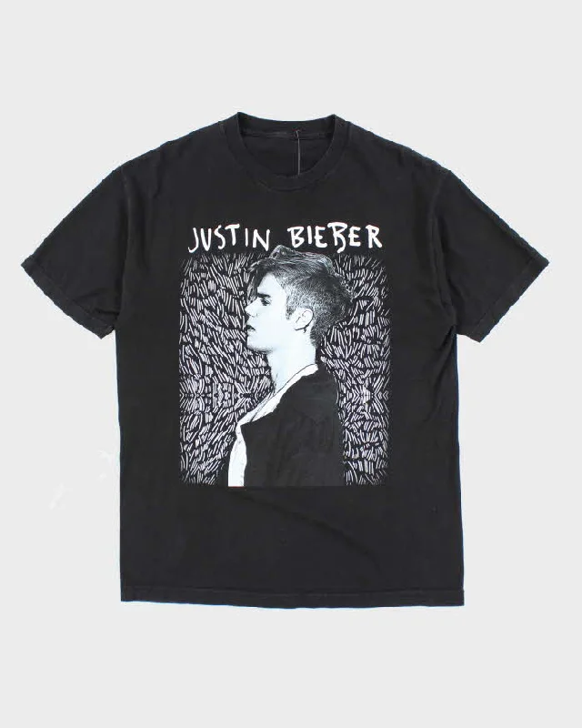 Justin Bieber 2016 Purpose World Tour T-Shirt - L Hooded Caped Shawl Collar