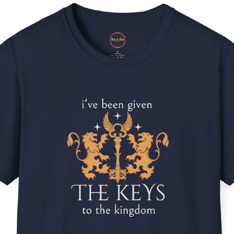 Keys to the Kingdom Unisex Softstyle T-Shirt Satin Blend Silk Blend Wool Blend