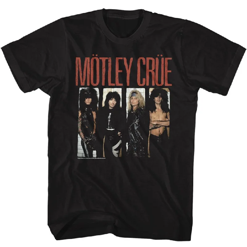 MOTLEY CRUE Eye-Catching T-Shirt, Boys Room V-Neck T-Shirt Long Sleeve Cotton