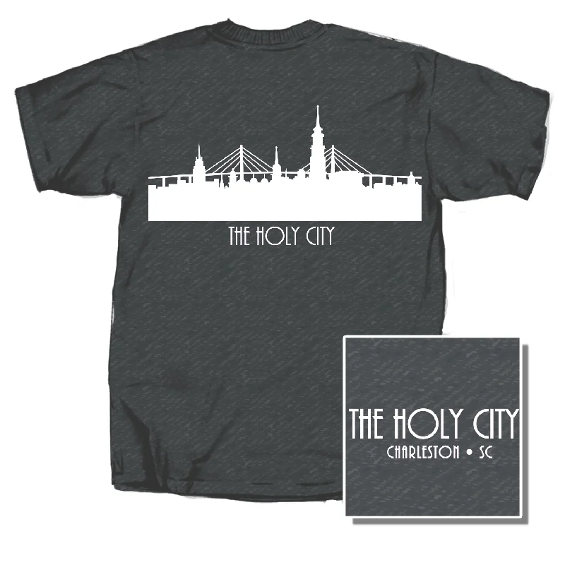 Holy City Short Sleeve T-Shirt Front Pockets Side Pockets Patch Pockets