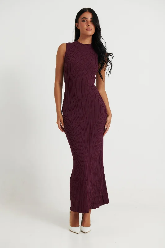 Brooklyn Maxi Dress Mulberry Comfortable Bohemian Maxi Dress