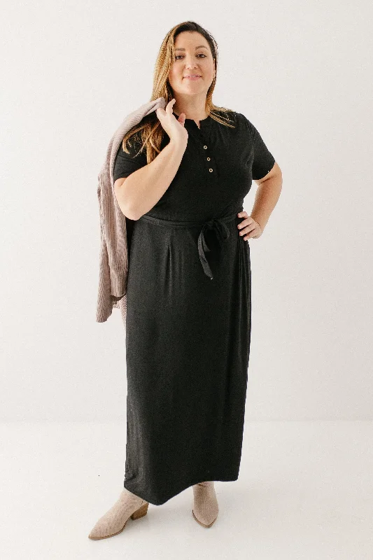 'Kate' Knit Maxi Dress FINAL SALE Comfortable Maxi Dress with Belt