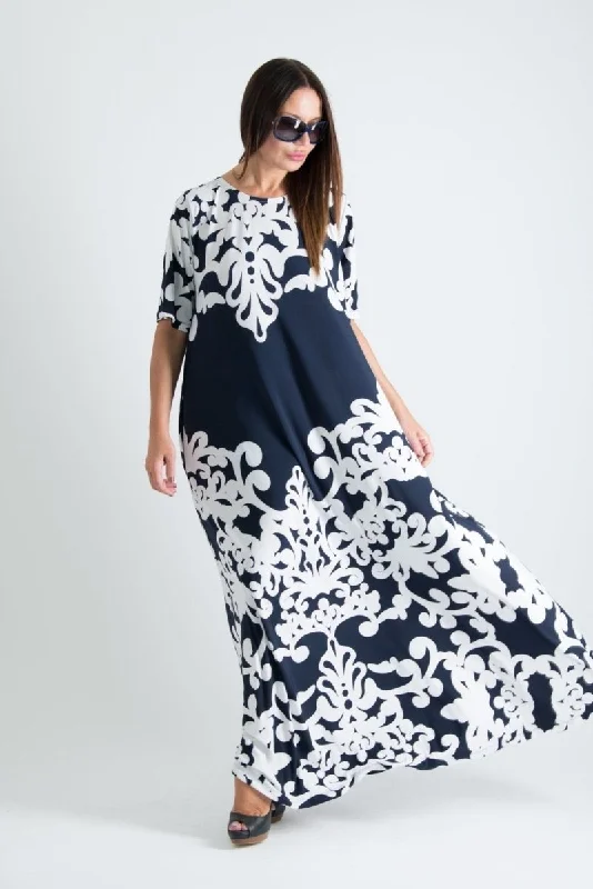 DALLAS Floral Summer Maxi Dress Trendy V-Neck Maxi Dress