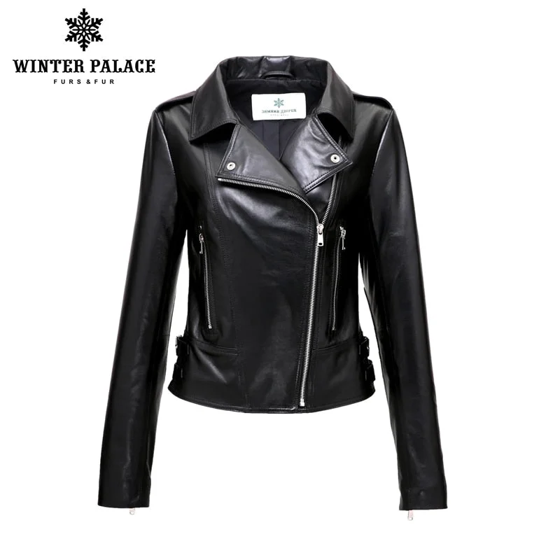 Brand Motorcycle leather jacket New Fashion leather jacket women 2018 spring Black genuine leather jacket women WINTER PALACE Faux Fur Jacket Real Fur Jacket Shearling Jacket Brand Motorcycle leather jacket New Fashion leather jacket women 2018 spring Black genuine leather jacket women WINTER PALACE Faux Fur Jacket Real Fur Jacket Shearling Jacket