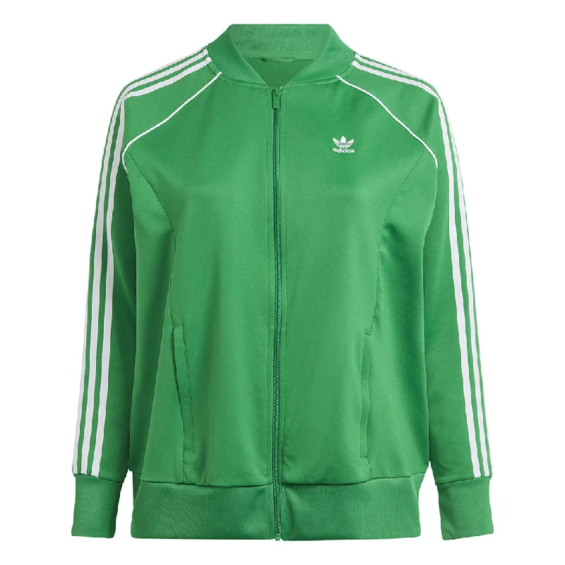 adidas - Women's Adicolor Classics SST Track Jacket (Plus Size) (IL6650) Nylon Fabric Polyester Fabric Spandex Fabric