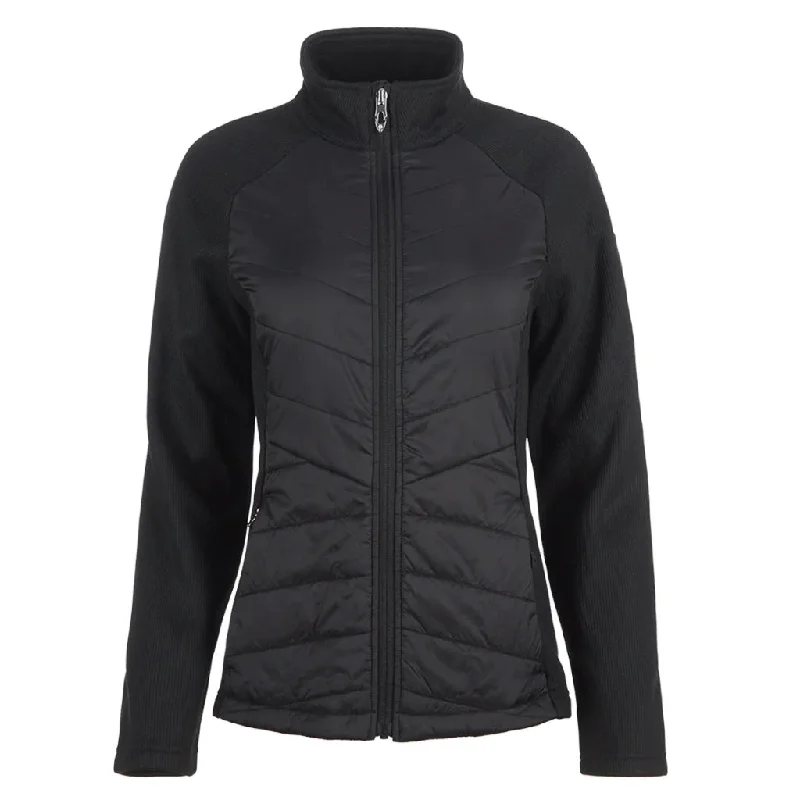 New Spyder Women's Nova Full-Zip Hybrid Jacket in Black MSP$149 Mesh Jacket Canvas Jacket Denim Jacket