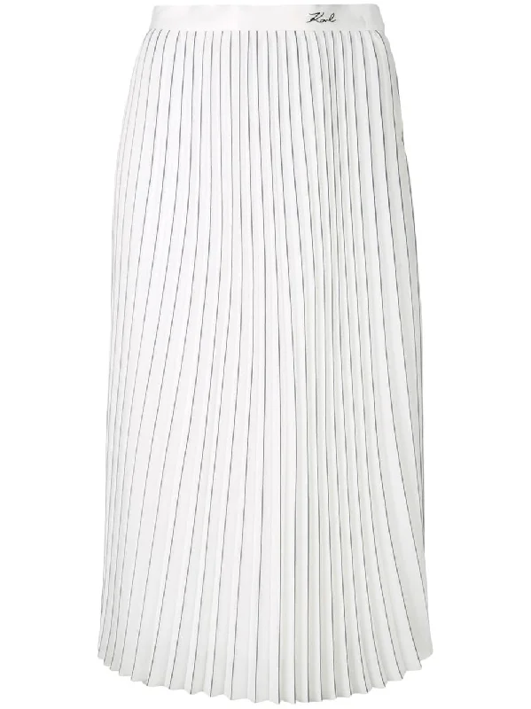 pinstripe pleated skirt boho skirt vibe