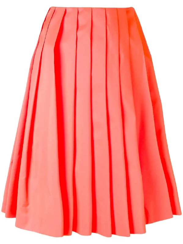 pleated skirt chiffon skirt airy