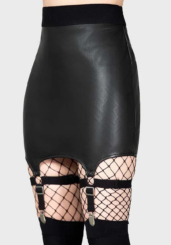 Cassandra Black | PU MINI SKIRT* mini skirt trendy