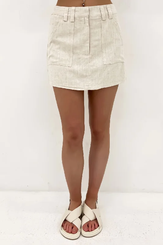 Connery Skort Natural denim skirt casual