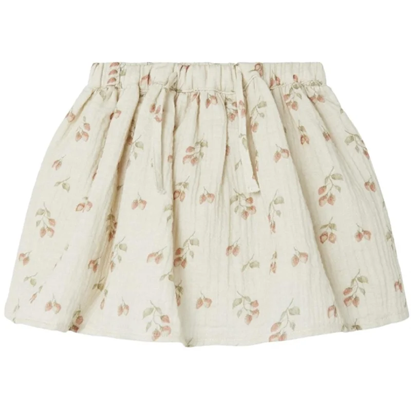 Lil'Atelier Turtledove Strawberry Biba Skirt chiffon skirt airy