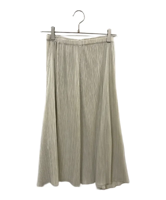 [Pre-owned] PLEATS PLEASE Pleated flared skirt / PLEATS PLEASE PP03-JG823 silk skirt elegant