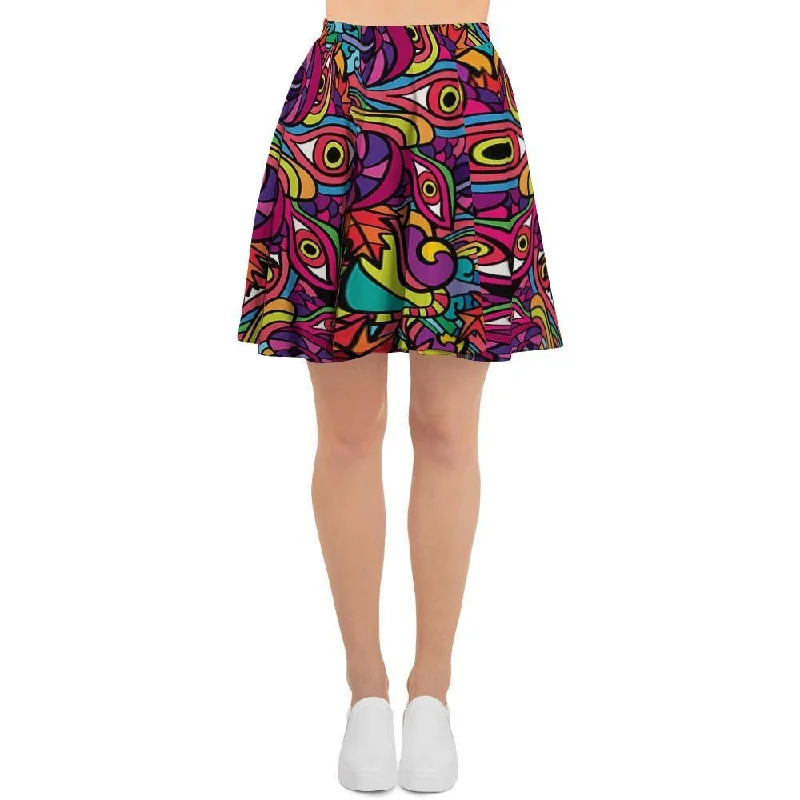 Psychedelic Trippy Eye Women's Skirt maxi skirt elegant