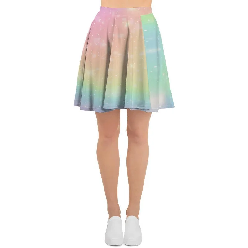 Psychedelic Trippy Holographic Women's Skirt summer skirt style